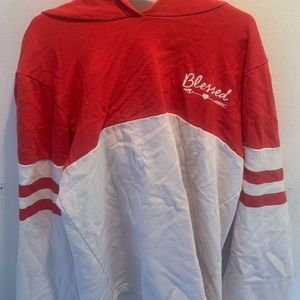 on fire girls sweatshirt/hoodie slightly used :)